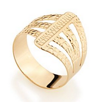 REF 511797 - ANEL ROMMANEL PEDRA AMARELA